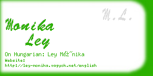 monika ley business card